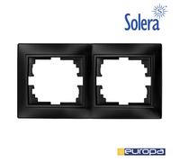 Marco para 2 elementos horizontal grafito 154x81x10mm s.europa solera
