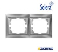Marco para 2 elementos horizontal plata 154x81x10mm s.europa solera