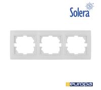 Marco para 3 elementos horizontal blanco 225x81x10mm s.europa solera