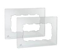 Marco protección doble pack 2 (Transparente/Blanco, Modelo de mecanismos: x 2, Plástico, Instalar)