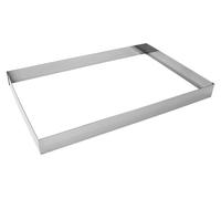 Marco rectangular para hornear productos laminados, 580 x 380 x 50 mm