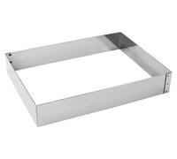 Marco rectangular para hornear productos laminados, dimensiones: 300 x 220 x 50