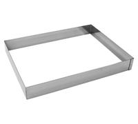 Marco rectangular para hornear productos laminados, dimensiones: 400 x 300 x 50