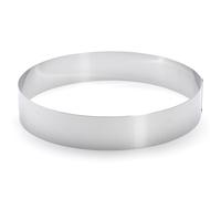 Marco redondo para hornear 24 x 4,5 cm, acero inoxidable, de Buyer