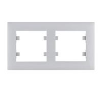 Marco serie lumina intense (WL5722) 2 elementos horizontal color plata