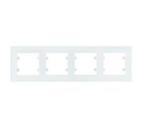Marco serie lumina intense (WL5740) 4 elementos horizontal color blanco polar