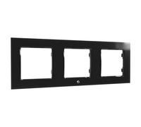 Shelly Marco de pared Wall Frame 3 para 3 pulsadores Negro