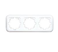 Marco triple mecanismo lille, color blanco de electro dh 36.535/mt/b 8