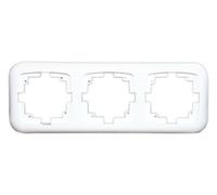 Marco triple para mecanismo empotrable electro dh 36.530/mt, color bla