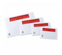 MARCPRINT - Pack de 100 Sobres Portadocumentos - Sobre para Albaranes Formato A4,A5,A6,DL lote de 100 - Sobre Adhesivo Portadocumentos - Packing List Impermeables para Facturas, Tarjetas de Embarque