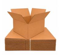 MARCPRINT Pack de 20 cajas carton ideal para envíos - almacenaje - mudanzas | Cajas de carton medidas: 40x30x19 cm | pequeñas de canal simple reforzado. Modelo 2