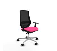 Mardos traslack similpiel rosa brazos 1d base aluminio ruedas 65mm nai