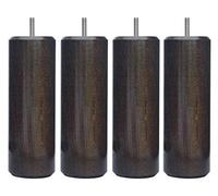 Margot 3700527815770 Camaleón Cilindro - Juego de 4 Patas de Cama (Madera wengué Altura 20 cm)