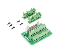 Marhynchus Conector de 20 pines con bloque de clavijas IDC20P, conector de bloque de conexión PLC con soporte
