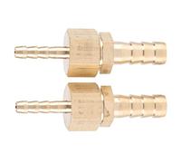 Marhynchus Conector de Clavija de Púas de Latón de 2 Piezas, Accesorio de Manguera Reductor Duradero de 4 Mm a 8 Mm para un Mantenimiento Eficiente de las Tuberías