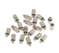 Marhynchus Conector Macho Neumático de 20 Piezas, Ajuste Rápido M5 de 4 Mm con Resistencia a Alta Presión para Sistemas de Aire y Uso Industrial