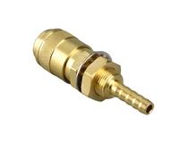 Marhynchus Conector Rápido M6, Material de Latón, Fácil de Instalar, Conexión de Gas y Agua para Soplete de Soldadura, Perfecto para Soldadores MIG y TIG (GOLD)
