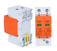 Marhynchus Dispositivo de Protección contra Sobretensiones Módulo de Naranja 2P 420V 20kA Protector contra Sobretensiones de Montaje en Riel con Soplado Magnético LT120 para Paneles Eléctricos Uso