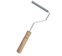 Marhynchus Herramienta Manual para Laminación de Fibra de Vidrio, Rodillo de Burbujas de 12x100 Mm con de Madera, Aleación de Aluminio para Nivelación de Resina, Compactación, Industria de