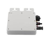 Marhynchus Inversor Solar Control WiFi Conexión a Red Micro Inversor 400W MPPT 230V Monitoreo Inalámbrico IP65 para de Panel Solar Doméstico Uso en Cobertizo de Balcón en la Azotea (Silver)