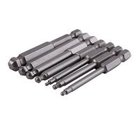 Marhynchus Juego de Puntas de Destornillador de Bola Magnética de 7 Piezas, Acero de Aleación S2, Sujeción Magnética Fuerte, Longitud de 65 Mm, Ideal para Taladros y Herramientas Manuales Eléctricas