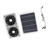 Marhynchus Kit de Ventilador de Panel Solar de 100W, Ventilador de Escape con Energía Solar, de Ventilación con Motor Recubierto Impermeable de 3000RPM para Invernadero