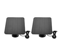 Marhynchus Panel Solar de 2 Piezas, Cargador Impermeable para Cámara Stick Up con Salida de 12 W y Cable de 9,8 Pies, Solución de Energía Solar Duradera para Cámaras de Seguridad