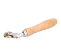 Marhynchus Rodillo de Mano para Soldar, Rueda de Presión de Latón con Ergonómico de Madera para Membrana de PVC, Herramienta de 5 Pulgadas para Enrollado de Costuras y Uso en Esquinas