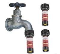 Marhynchus Válvula de Protección contra Congelación de Grifo de 2 Piezas, Protector de Congelación de Espiga de Latón de Aluminio de Primera Calidad para Grifos de Agua Exteriores de 3/4 Pulgadas en