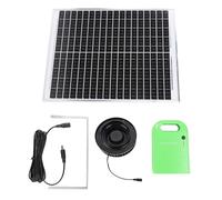 Marhynchus Ventilador de Ventilación de Techo Solar de 20 W, Escape de Aluminio sin Escobillas con Batería de 6000 MAh para Ventilación de Techo de ático y Fábrica