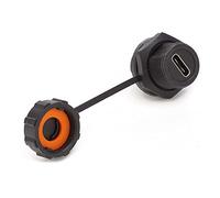 Marhynchus Zócalo Tipo C, Conector de Bloqueo de Rosca Impermeable con Conductor de Latón para Uso en Exteriores de Dispositivos IoT
