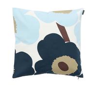 Marimekko Funda de cojín Unikko 50x50 cm White-blueberry-cold blue-dark brown