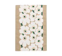 Marimekko Paño de cocina Unikko 47x70 cm Sand-white-hay-emerald