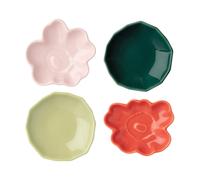 Marimekko Plato forma Unikko & Kivet. juego de 4 piezas Rosa-pear-rojo-verde oscuro