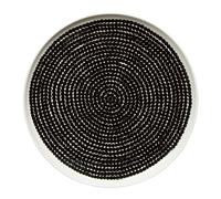 Marimekko Plato Räsymatto Ø 25 cm negro-blanco