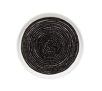 Marimekko Plato Räsymatto Ø13.5 cm negro-blanco