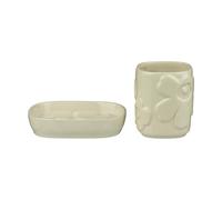 Marimekko Set de baño Unikko 2 piezas Beige