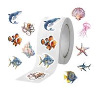 Marine Life Stickers Self Adhesive 500 Pieces Cute DIY Decoration