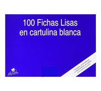 Mariola pack de 100 fichas lisas nº4 para fichero - medidas 200x120mm - color blanco