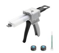Marjoramy Pistola de Pegamento Epoxi AB 50ml, Pistola Dispensadora de Mezcla, Pistola Dispensadora de Cartucho de Mezcla, Pistolas Dispensadora para Mezclado Relación 1:1, 2 Componentes (1:1)