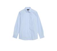 Marks & Spencer Camisa de Ajuste estándar de Planchado fácil con algodón Azul Claro 44/45 cm (UK 17½in)