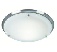 Markslöjd Åre plafón 1x60 W blanco-acero 102527