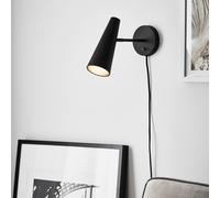 Markslöjd Foco de pared Peak, 1 luz, negro