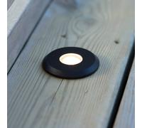 Markslöjd Garden 24 Decklight, negro, luz superior, 0,8 W