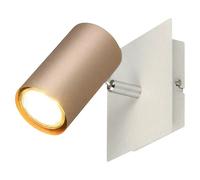 Trio Lighting Foco de pared Marley, marrón/gris claro, 12 x 12 cm, metal