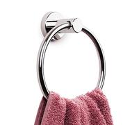 Marmolux Acc Toallero Cromado - Toallero de Mano para Pared de baño - Simple Colgador Redondo para Toallas de baño - Toallero de baño de Acero Inoxidable Sus 304 Resistente - Toallero de baño