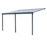 Marquesina de aluminio para terraza San Diego 3 x 4,3 CoverTech antracita