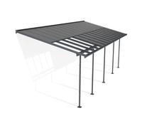 Marquesina de aluminio para terraza Sierra Cabrio Palram - Canopia 3 x 8,5 m antracita Heat Block