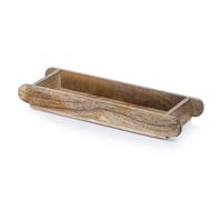 Marrakech - Bandeja vintage para servir de madera, 40 x 12 cm, bandeja de madera Ralio como decoración de mesa decorativa para cocina y salón, bandeja de desayuno rectangular para dormitorio