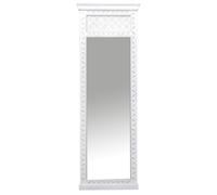 Marrakech Boho - Espejo de pie decorativo de madera de mango, 183 x 61 cm, espejo de pared con marco de madera tallado a mano, espejo vintage para dormitorio, pasillo y sala de estar, pieza única en